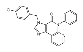 3-[(4-chlorophenyl)methyl]-5-phenylimidazo[4,5-c][1,8]naphthyridin-4-one Structure