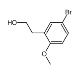 4-BROMO-2-HYDROXYETHYL-1-METHOXYPHENYL结构式