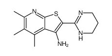 3-Amino-2-(3,4,5,6-tetrahydropyrimidin-2-yl)-4,5,6-trimethylthieno<2,3-b>pyridin结构式