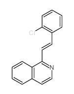 Isoquinoline,1-[2-(2-chlorophenyl)ethenyl]- Structure