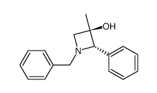 (R*,S*)-1-benzyl-3-hydroxy-3-methyl-2-phenylazetidine Structure