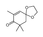 7,9,9-trimethyl-1,4-dioxaspiro[4.5]dec-6-en-8-one Structure