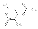 3-Hexanol, 2-nitro-,3-acetate Structure