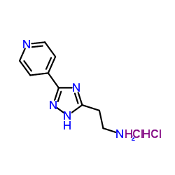 2-[3-(4-Pyridinyl)-1H-1,2,4-triazol-5-yl]ethanamine dihydrochloride Structure