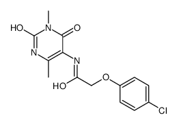 2-(4-chlorophenoxy)-N-(3,6-dimethyl-2,4-dioxo-1H-pyrimidin-5-yl)acetamide Structure