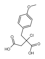 2-chloro-2-(4-methoxybenzyl)succinic acid结构式