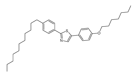 5-(4-heptoxyphenyl)-2-(4-undecylphenyl)-1,3-thiazole Structure