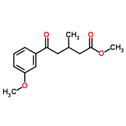 Methyl 5-(3-methoxyphenyl)-3-methyl-5-oxopentanoate结构式
