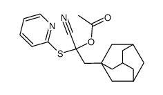 2-(adamantan-1-yl)-1-cyano-1-(pyridin-2-ylthio)ethyl acetate Structure