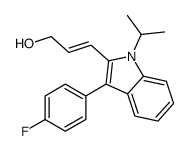 3-[3-(4-fluorophenyl)-1-propan-2-ylindol-2-yl]prop-2-en-1-ol结构式