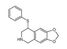 6,7-Methylenedioxy-4-phenylthio-1,2,3,4-tetrahydroisoquinoline Structure