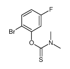 O-(2-bromo-5-fluorophenyl) N,N-dimethylcarbamothioate Structure