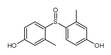 3,3'-Dimethyl-4,4'-sulfinyl-di-phenol Structure