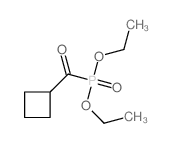 Phosphonic acid,(cyclobutylcarbonyl)-, diethyl ester (7CI,9CI) Structure