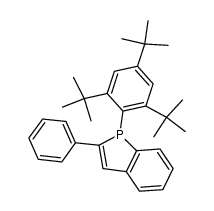 2-phenyl-1-(2,4,6-tri-tert-butylphenyl)-1H-phosphindole Structure