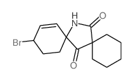 11-bromo-14-azadispiro[5.1.58.26]pentadec-12-ene-7,15-dione结构式