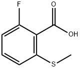 2-Fluoro-6-(methylsulfanyl)benzoic acid结构式