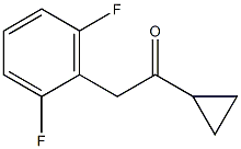 1-CYCLOPROPYL-2-(2,6-DIFLUOROPHENYL)ETHAN-1-ONE结构式