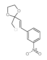 1,3-Dioxolane,2-(chloromethyl)-2-[2-(3-nitrophenyl)ethenyl]- Structure