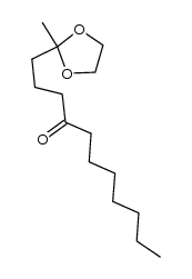 1-(2-methyl-1,3-dioxolan-2-yl)undecan-4-one结构式