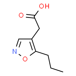 4-Isoxazoleaceticacid,5-propyl-(9CI)结构式