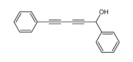 1,5-diphenyl-penta-2,4-diyn-1-ol结构式