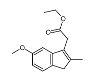 ethyl 2-(6-methoxy-2-methyl-3H-inden-1-yl)acetate Structure