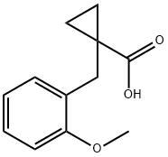 1-[(2-methoxyphenyl)methyl]-cyclopropanecarboxylic acid结构式
