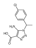 5-Amino-1-(1-(4-Chlorophenyl)Ethyl)-1H-1,2,3-Triazole-4-Carboxylic Acid Structure