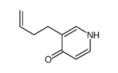 4-Pyridinol,3-(3-butenyl)-(9CI) structure