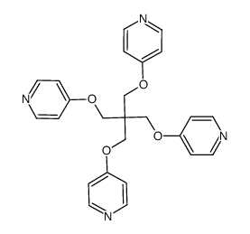 4,4'-((2,2-Bis((pyridin-4-yloxy)methyl)propane-1,3-diyl)bis(oxy))dipyridine structure