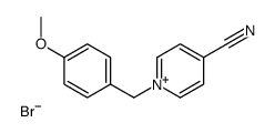 1-[(4-methoxyphenyl)methyl]pyridin-1-ium-4-carbonitrile,bromide结构式