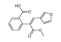 Methyl α-[(3-furyl) methylene]-(2-carboxyphenyl)acetate结构式