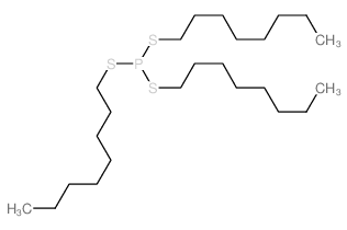 Phosphorotrithiousacid, trioctyl ester结构式