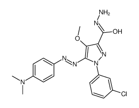 1-(3-chlorophenyl)-5-(4-dimethylaminophenyl)diazenyl-4-methoxy-pyrazol e-3-carbohydrazide picture