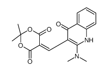 5-[[2-(dimethylamino)-4-oxo-1H-quinolin-3-yl]methylidene]-2,2-dimethyl-1,3-dioxane-4,6-dione结构式