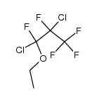 1,2-Dichlorpentafluorpropyl-aethyl-aether结构式
