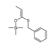 1-benzylsulfanylprop-1-enoxy(trimethyl)silane Structure