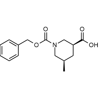 (3s,5r)-1-Benzyloxycarbonyl-5-methyl-piperidine-3-carboxylicacid picture