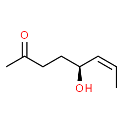 6-Octen-2-one, 5-hydroxy-, [S-(Z)]- (9CI) structure