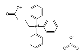 3-carboxypropyl(triphenyl)phosphanium,nitrate Structure