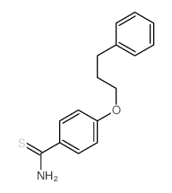 4-(3-phenylpropoxy)benzenecarbothioamide structure