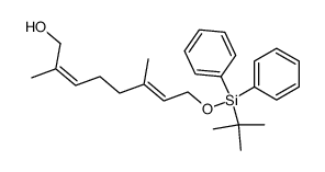 8-(tert-butyldiphenylsilanyloxy)-2,6-dimethylocta-2,6-dien-1-ol结构式