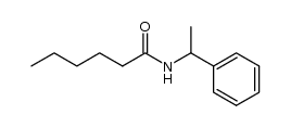 N-(1-phenylethyl)hexanamide结构式