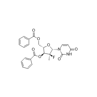 ((2S,3S,4S,5S)-3-(苯甲酰基氧基)-5-(2,4-二氧代-3,4-二氢嘧啶-1(2H)-基)-4-氟-4-甲基四氢呋喃-2-吡啶-3-基)苯甲酸甲酯图片