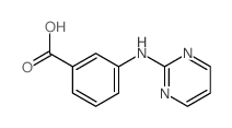 Benzoic acid, 3-(2-pyrimidinylamino)- (9CI)结构式