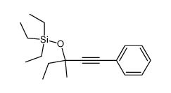 1-phenyl-3-methyl-3-(triethylsilyl)oxy-1-pentyne结构式