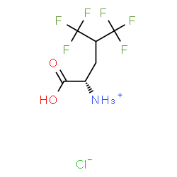 (S)-5,5,5,5',5',5'-HEXAFLUOROLEUCINE HYDROCHLORIDE结构式