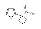 1-Thien-2-ylcyclobutanecarboxylic acid structure