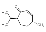 2-Cyclohepten-1-one,4-methyl-7-(1-methylethyl)-,trans-(9CI) Structure